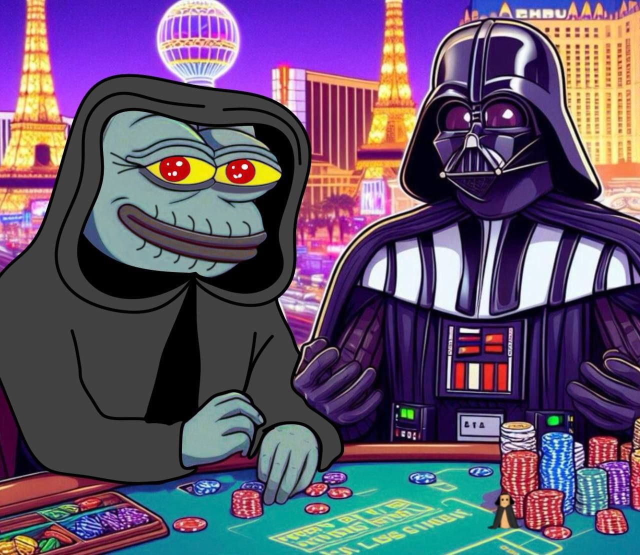 DorkLord and Darth Vader at a Las Vegas poker table